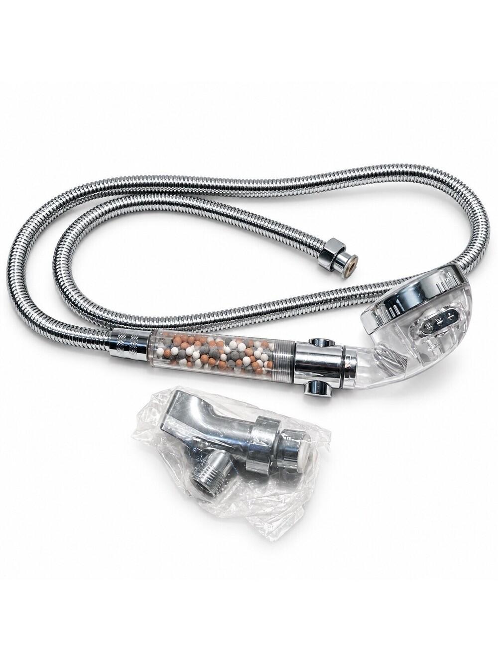 Shower Head Handheld Vitamin C Ionic Filter High Pressure Hose Bracket 3 Modes